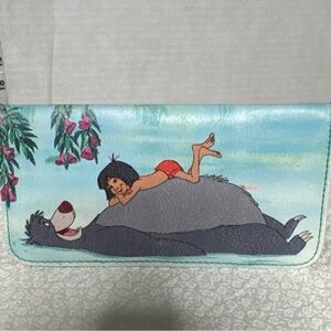 Disney Mobley and Baloo wallet snap closure 10 card holder 5 compartments